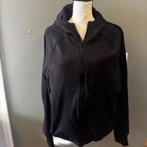 athleta Black Zip-Up Hoodie